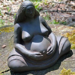 Pregnant Woman Sculpture by Sigrid Herr